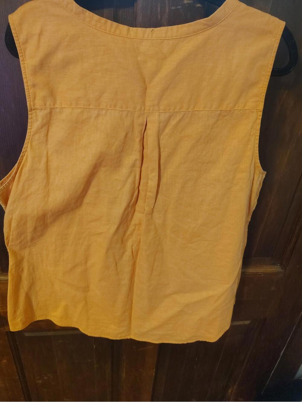 Eddie Bauer Button Front Coral Shirt Xl - Picture 3 of 3